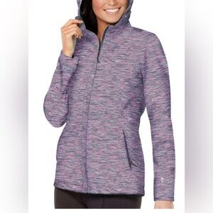 Free Country Waterproof Rain Jacket With Water Proof Zipper Carry Bag